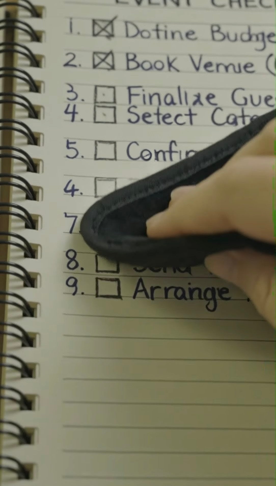 Erasable To DO List
