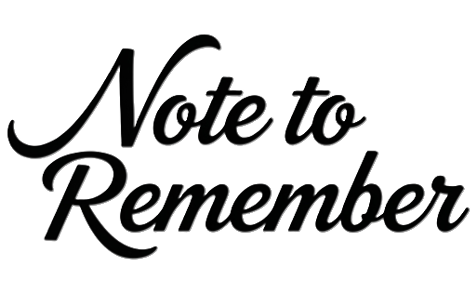 Note to Remember